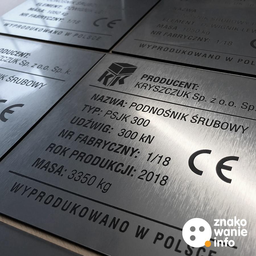 tabliczki z laminatu KR Tabliczki z laminatu