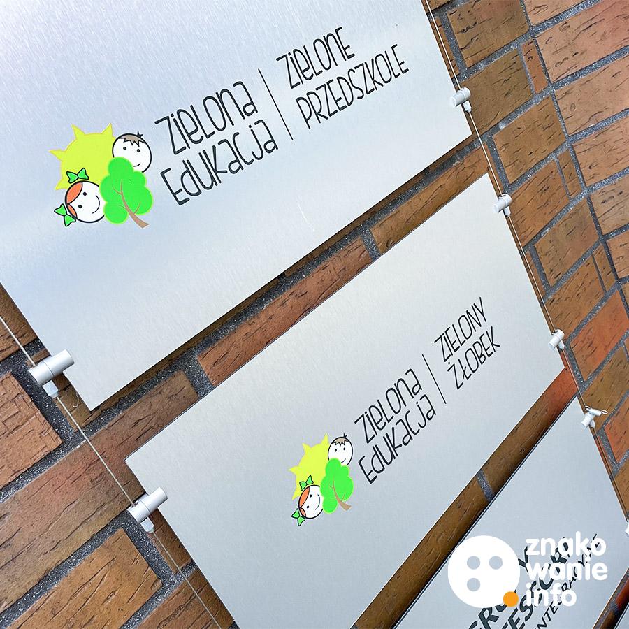 System linkowy Zielona Edukacja System linkowy tabliczki dibond z nadrukiem uv