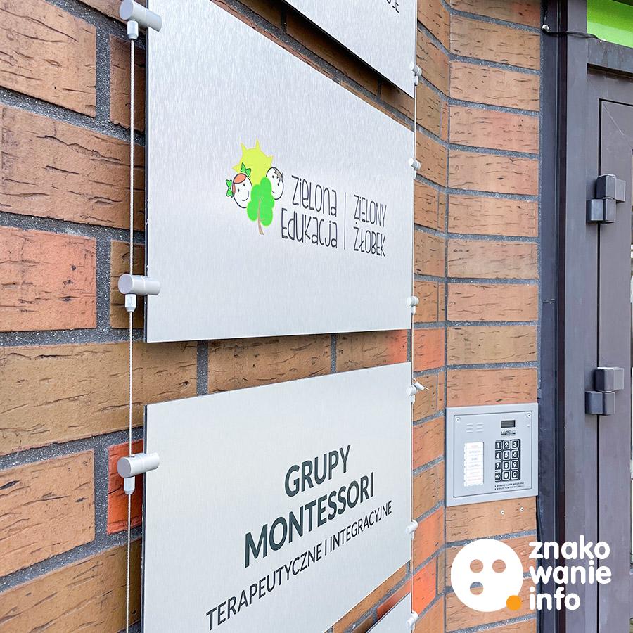 System linkowy Zielona Edukacja System linkowy tabliczki dibond z nadrukiem uv