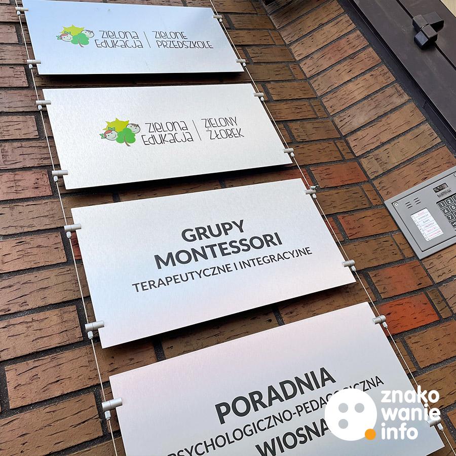 System linkowy Zielona Edukacja System linkowy tabliczki dibond z nadrukiem uv