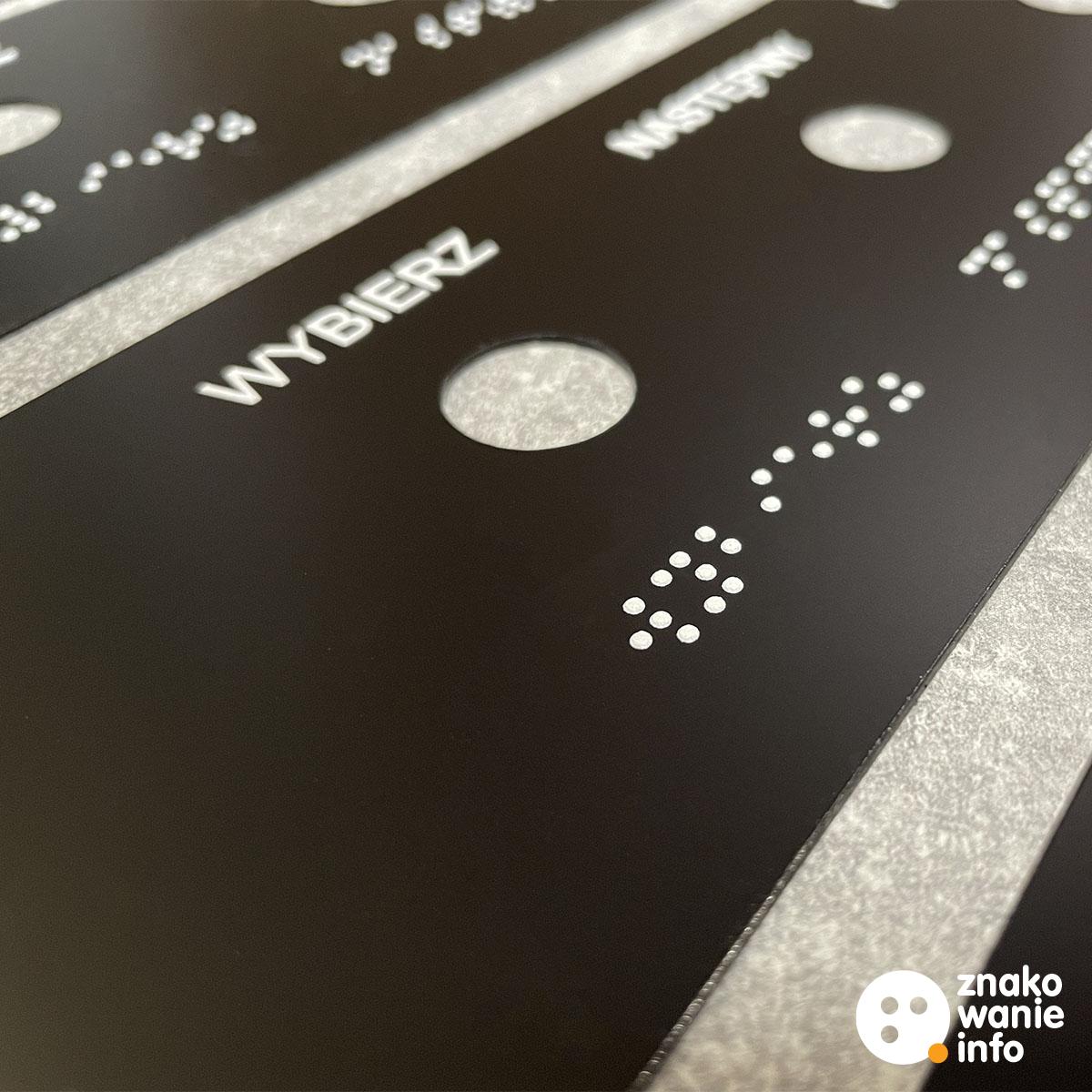 panele z alfabetem brajla laminat panele z alfabetem brajla laminat