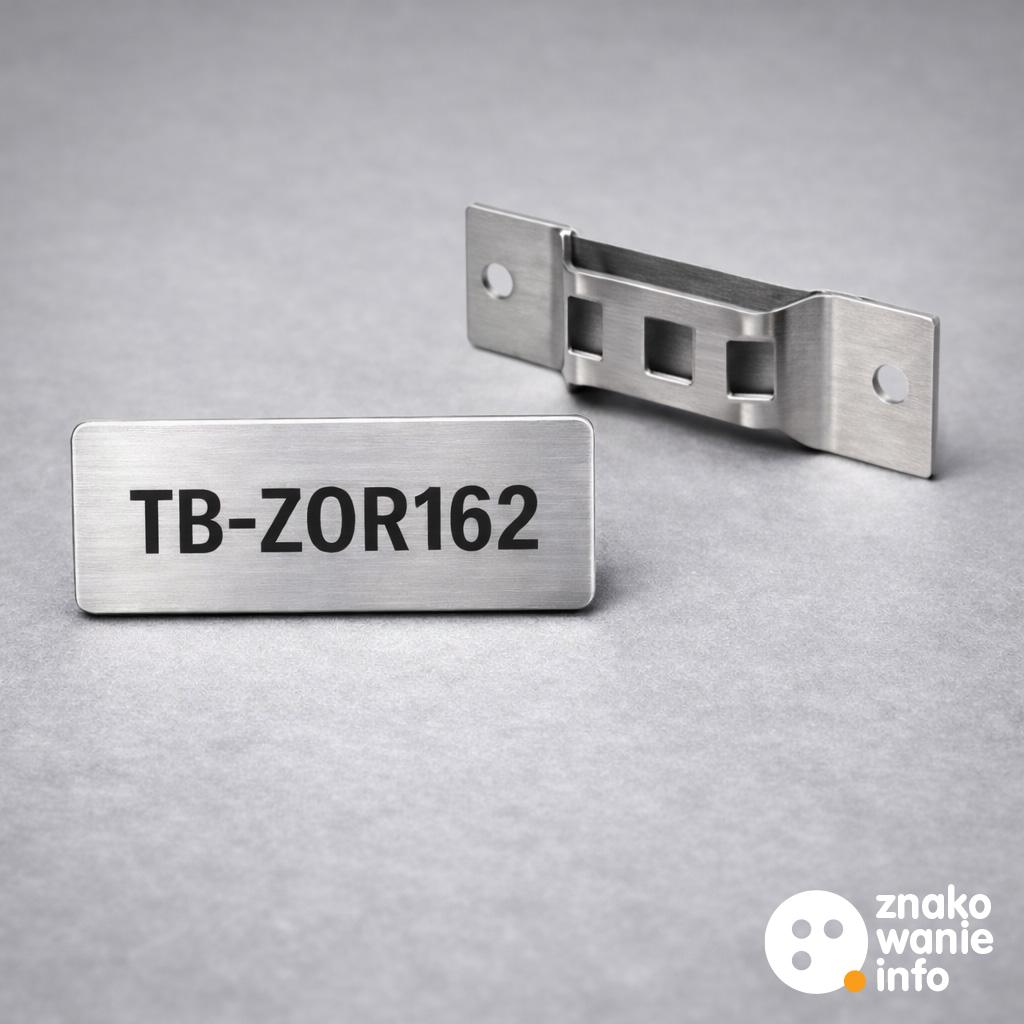 tabliczka z laminatu lub aluminium z uchwytem metalowym tabliczka z laminatu lub aluminium z uchwytem metalowym