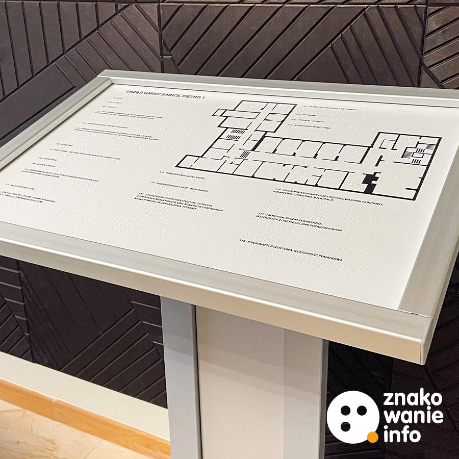 tyflomapa z alfabetem brajla i wypukłą grafiką tyflomapa z alfabetem brajla i wypukłą grafiką