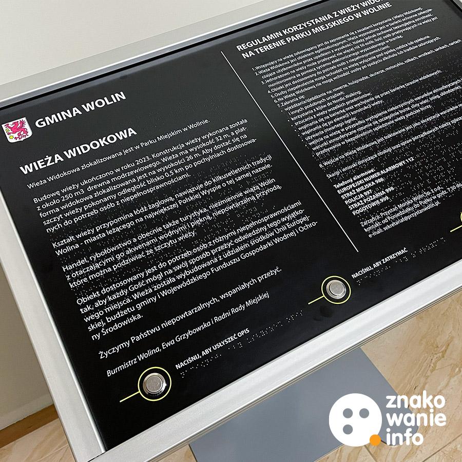 tyflomapa z alfabetem brajla i wypukłą grafiką tyflomapa z alfabetem brajla i wypukłą grafiką