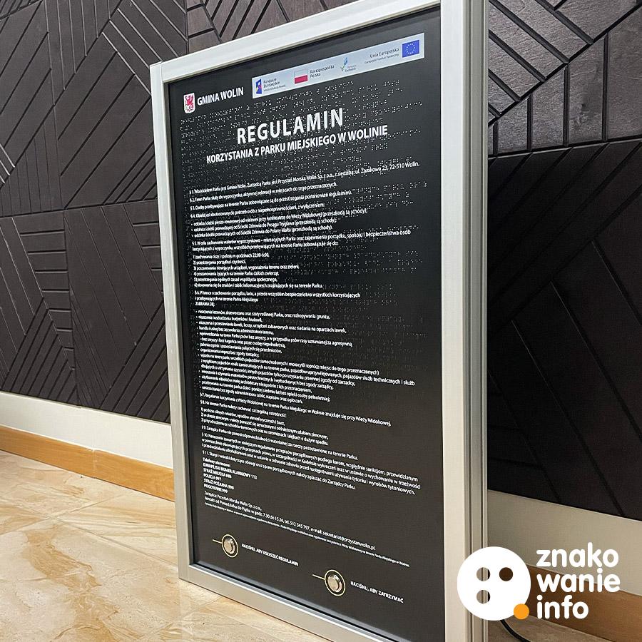 tyflomapa z alfabetem brajla i wypukłą grafiką tyflomapa z alfabetem brajla i wypukłą grafiką