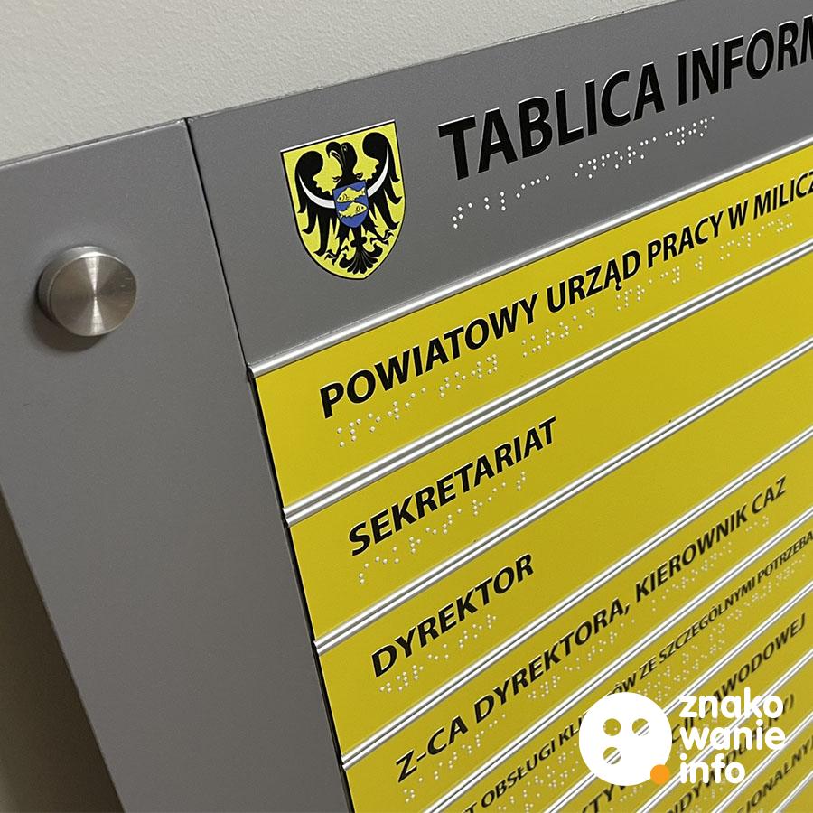 tablica urzędowa z wymiennym wkładem tablica urzędowa z wymiennym wkładem