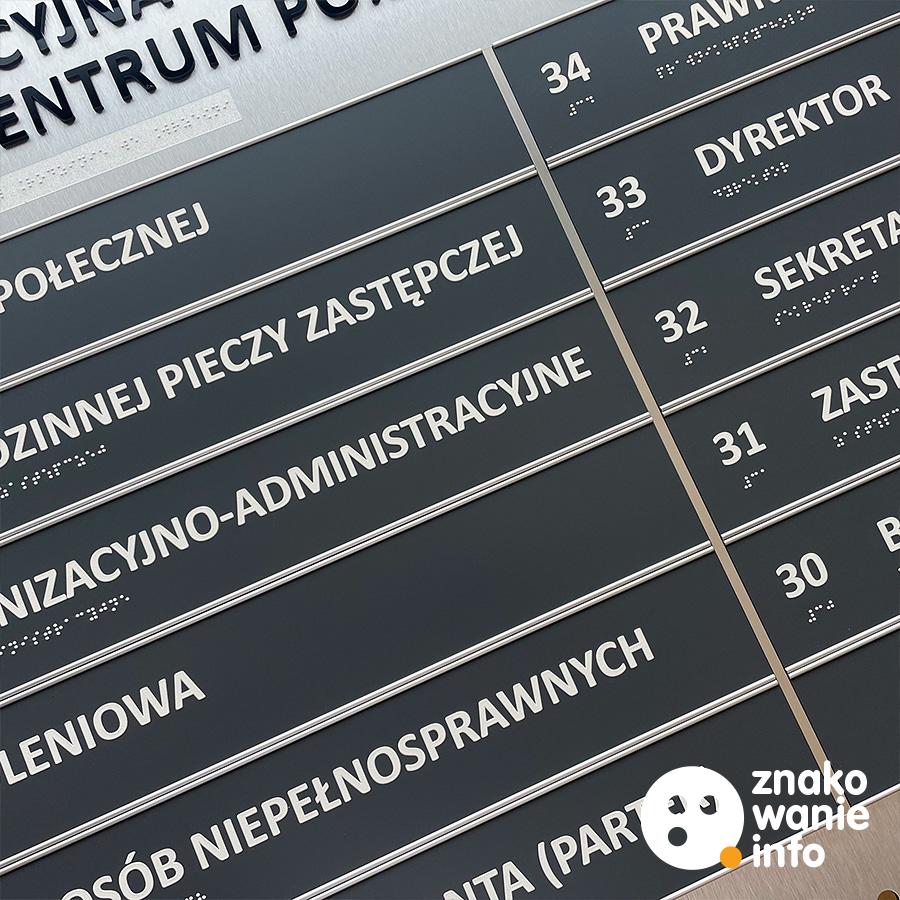 TABLICA URZĘDOWA Z WYMIENNYM WKŁADEM TABLICA URZĘDOWA Z WYMIENNYM WKŁADEM