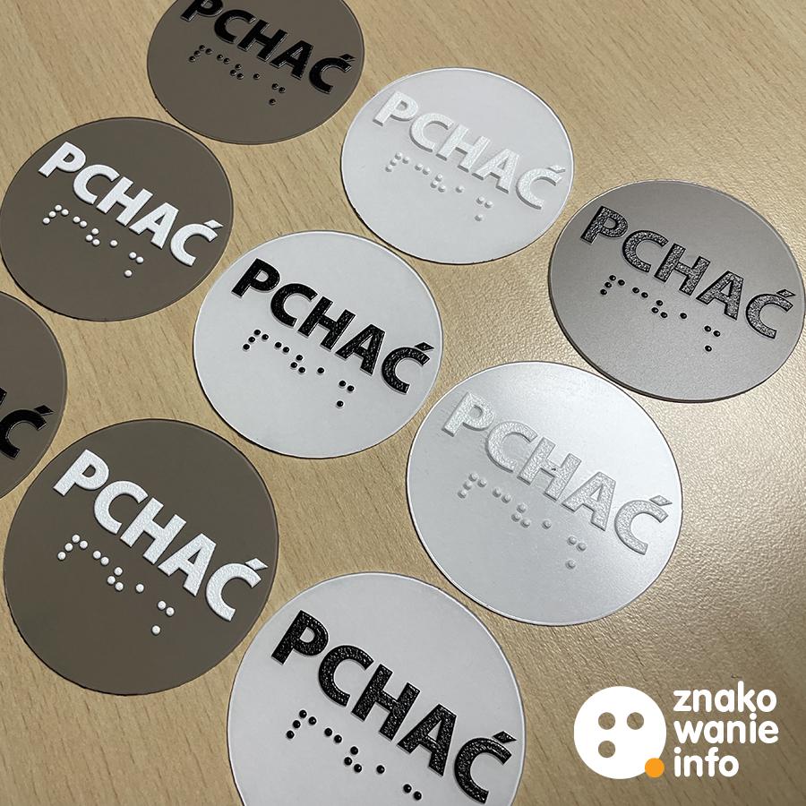 NAKLEJKA OKRĄGŁA BEZBARWNA BRAILA DRUKOWANA UV NAKLEJKA OKRĄGŁA BEZBARWNA BRAILA DRUKOWANA UV