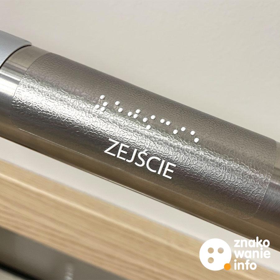 naklejka na poręcz z alfabetem braille'a naklejka na poręcz z alfabetem braille'a
