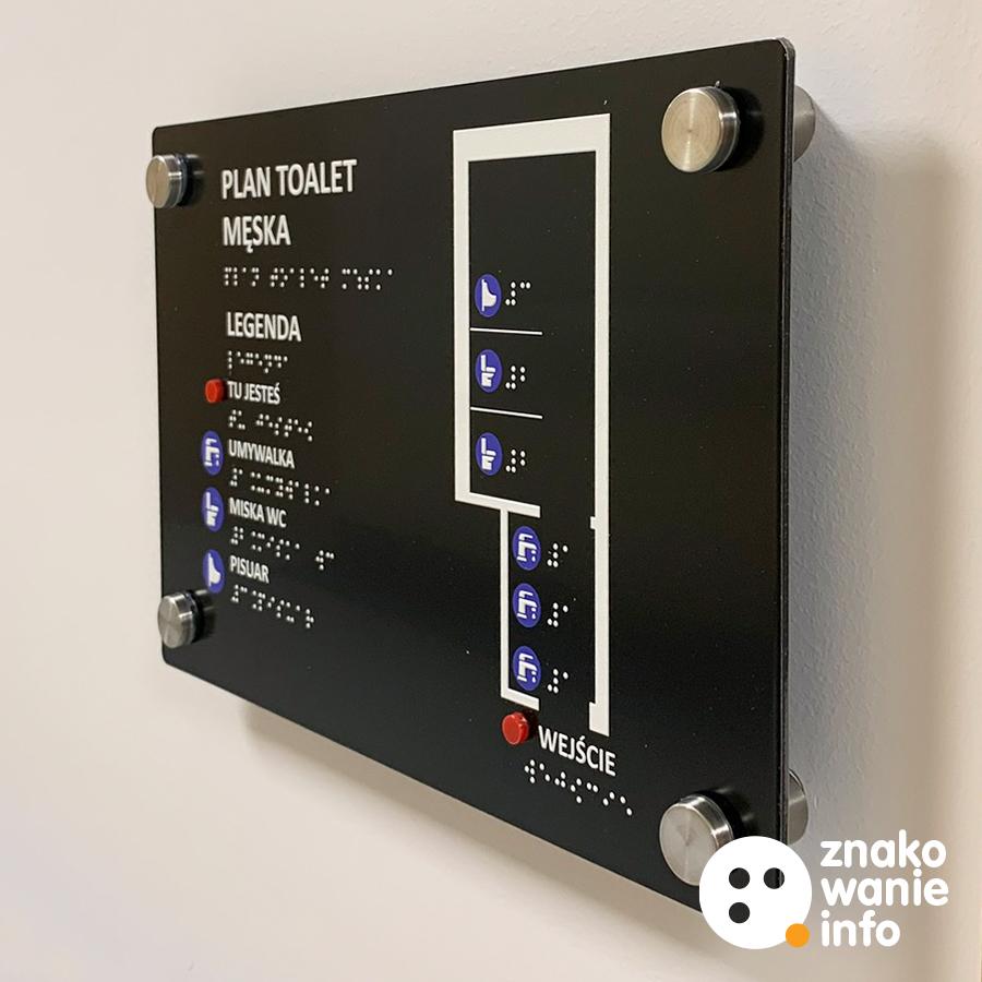 MAŁY PLAN TYFLOGRAFICZNY TOALETY MAŁY PLAN TYFLOGRAFICZNY TOALETY