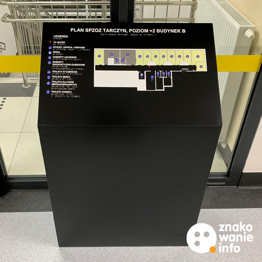 PLAN TYFLOGRAFICZNY NA INDYWIDUALNEJ KONSTRUKCJI STOJĄCEJ PLAN TYFLOGRAFICZNY NA INDYWIDUALNEJ KONSTRUKCJI STOJĄCEJ