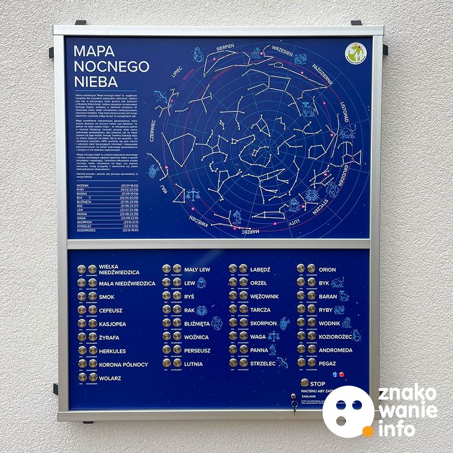 PANEL MULTISENSORYCZNY - MAPA NOCNEGO NIEBA PANEL MULTISENSORYCZNY - MAPA NOCNEGO NIEBA