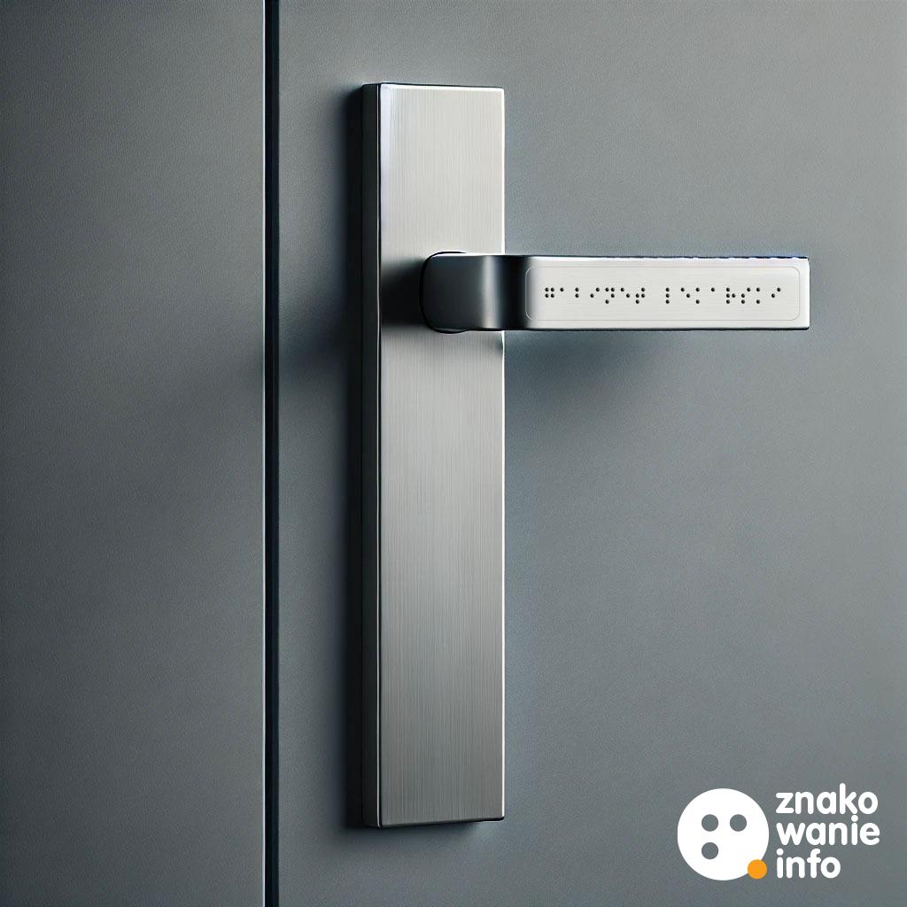 Naklejki na klamki z alfabetem braillea Naklejki na klamki z alfabetem braillea