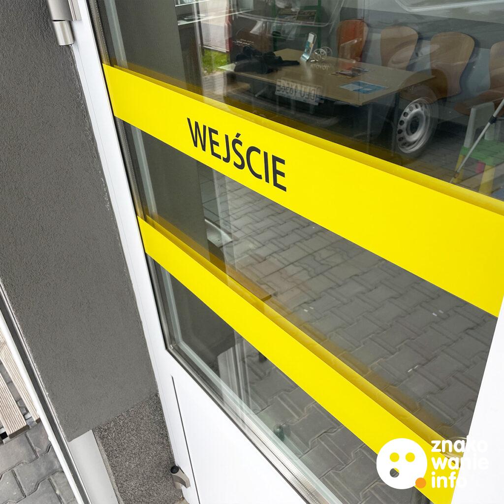 KONTRASTOWE OZNACZENIE DRZWI - WEJŚCIE KONTRASTOWE OZNACZENIE DRZWI - WEJŚCIE