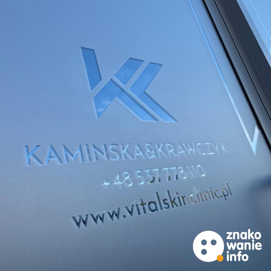 PRZESZKLENIE - LOGOTYP NA FOLII SZRONIONEJ PRZESZKLENIE - LOGOTYP NA FOLII SZRONIONEJ