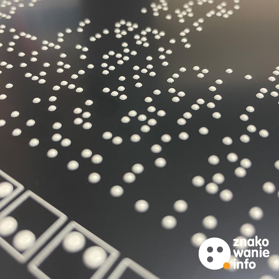 tyflomapa z alfabetem Braille'a tyflomapa z alfabetem Braille'a
