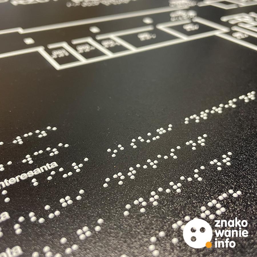 tyflomapa z alfabetem Braille'a tyflomapa z alfabetem Braille'a