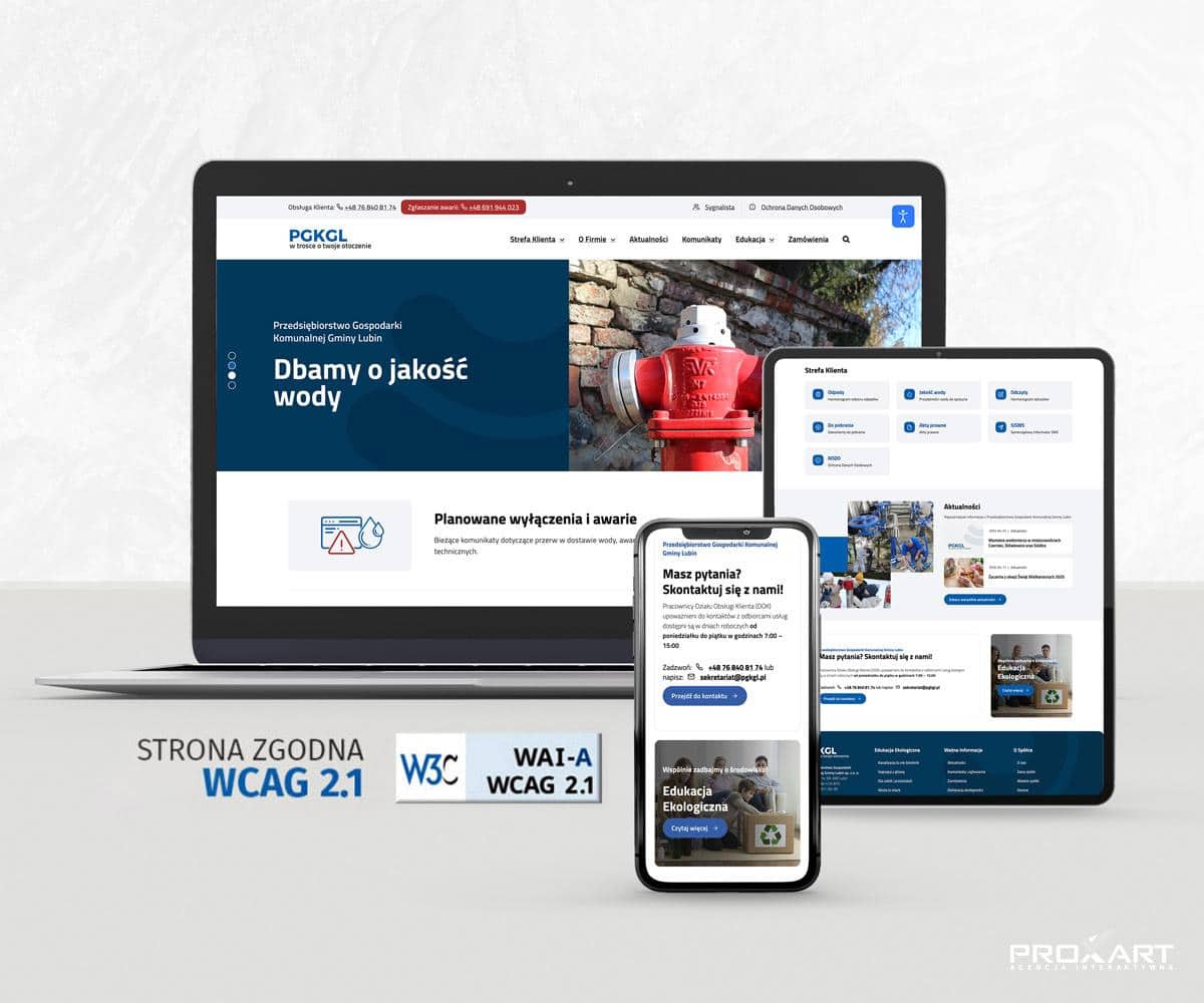Dostępność cyfrowa strony internetowe WCAG2.1