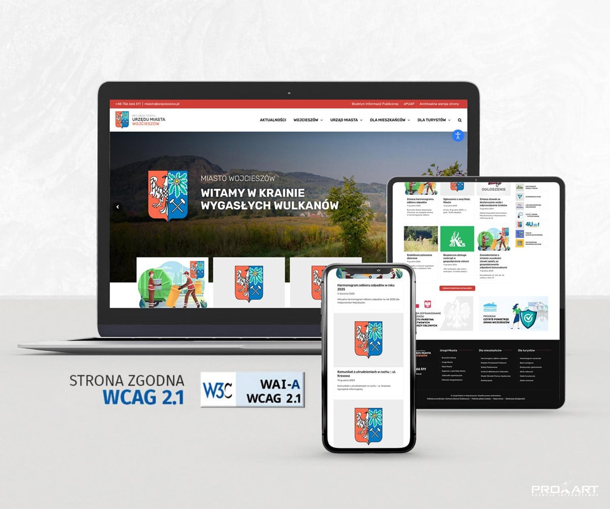 Dostępność cyfrowa strony internetowe WCAG2.1