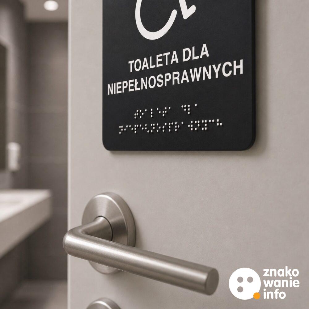 tabliczki przyklamkowe z alfabetem Braille'a