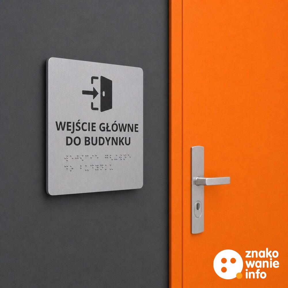 Tabliczka przydrzwiowa z alfabetem Braille'a
