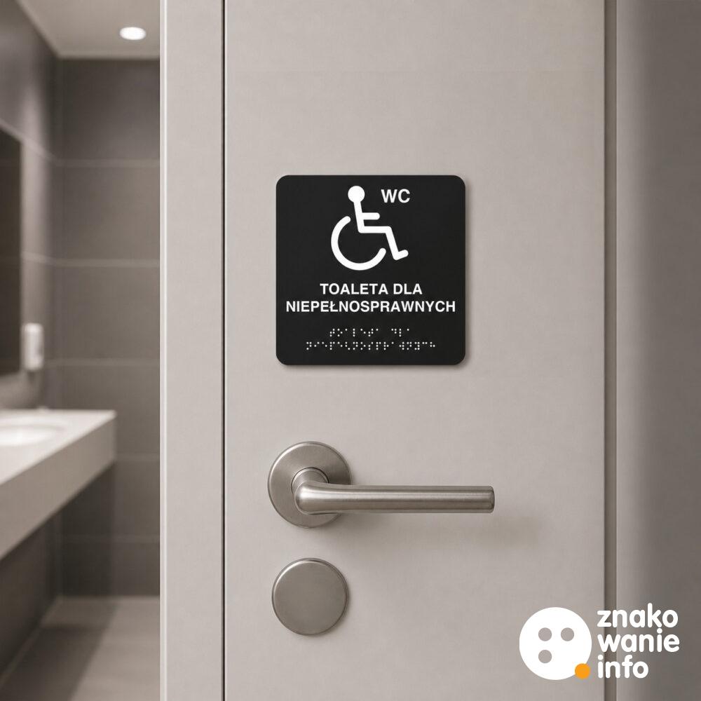 tabliczka nadklamkowa z alfabetem Braille'a