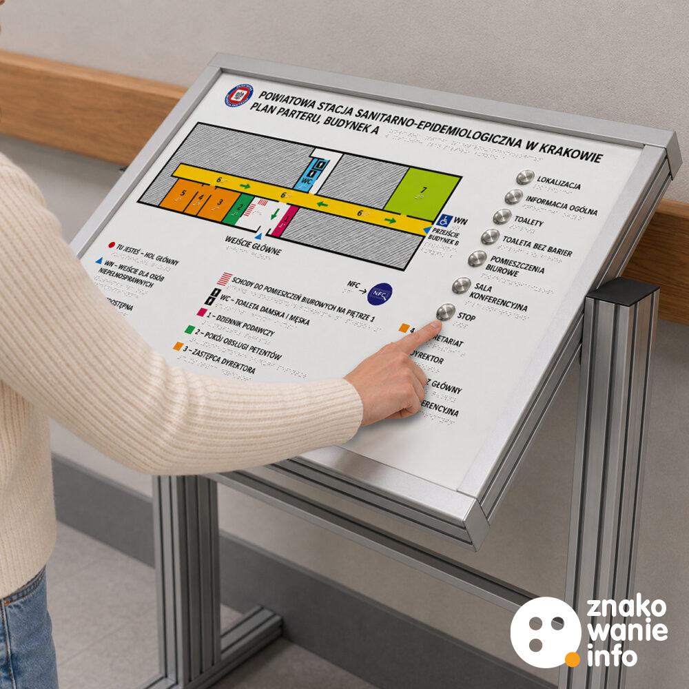 plany tyflograficzne dźwiękowe z przyciskami